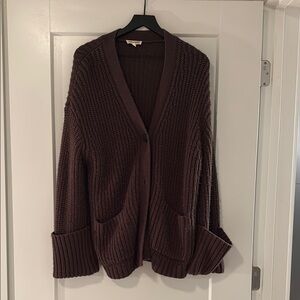 Cozy Brown Knit Sweater